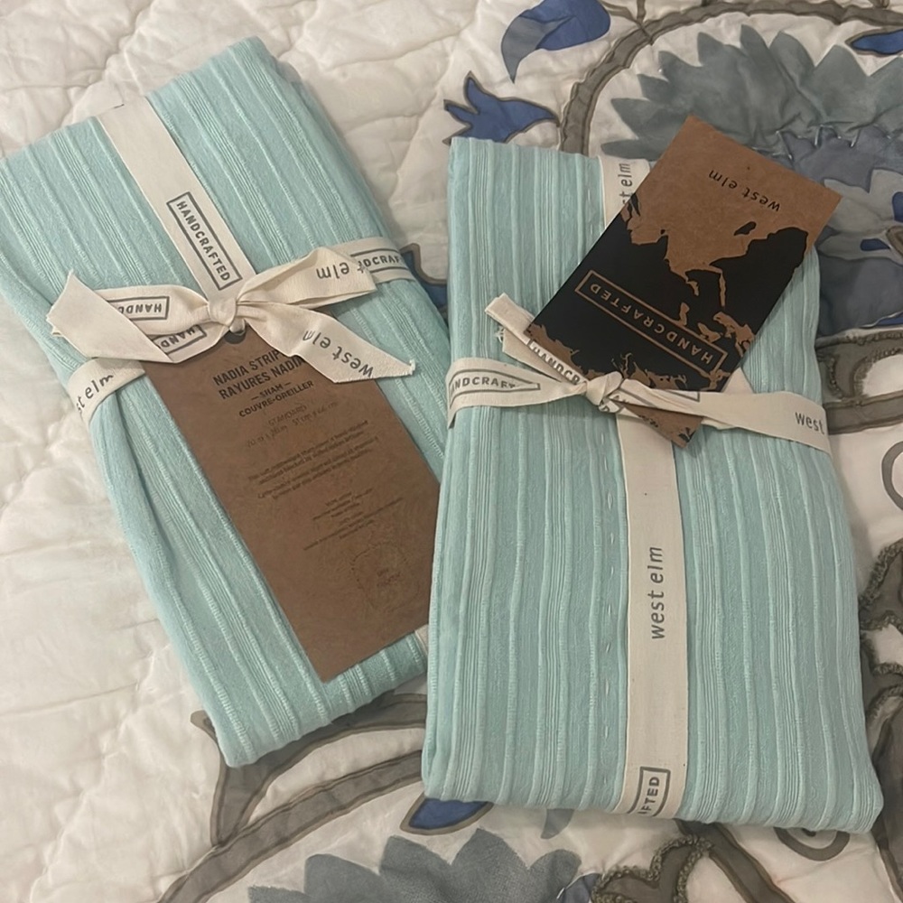 SOLD!NWT West Elm standard shams